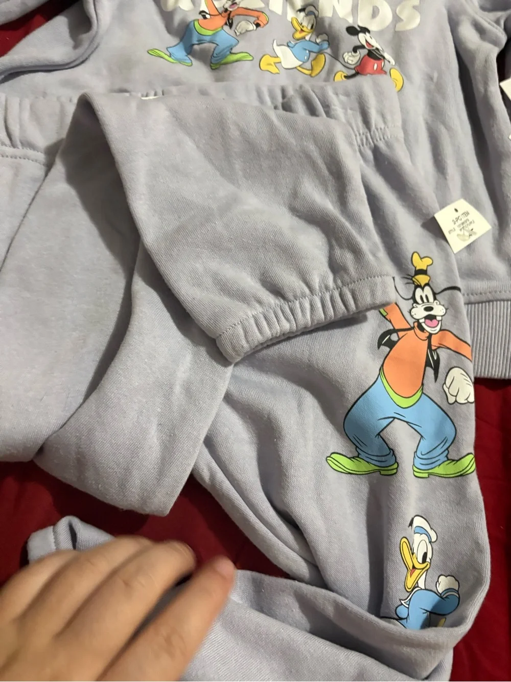 Disney Lavender Mickey & Friends Sweatshirt and Joggers Set